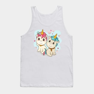 Cute unicorn couple Tank Top